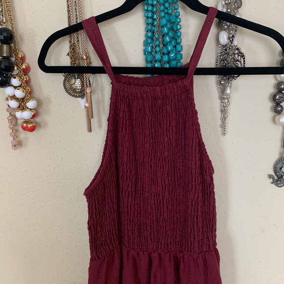 Burgundy Maxi Dress - Picture 2 of 3